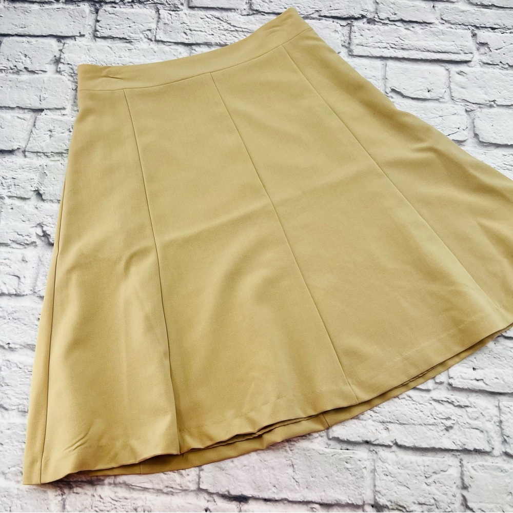 Covington Skirt Size 4 Stretch A-Line Tan Above Knee Office Career